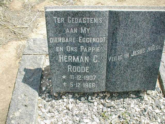 ROODE Herman C. 1907-1966