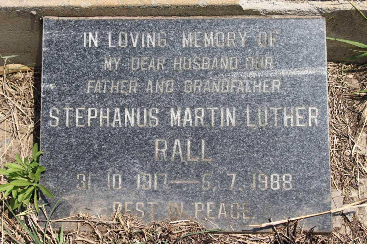 RALL Stephanus Martin Luther 1917-1988