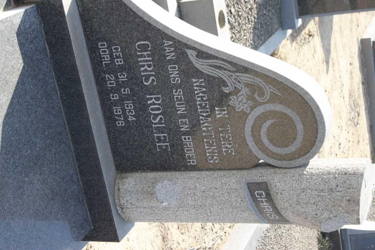 ROSLEE Chris 1934-1976