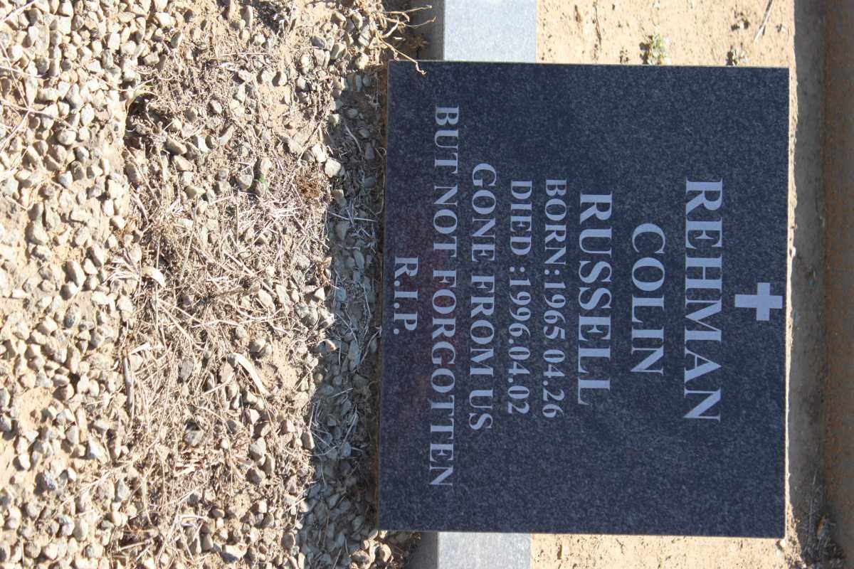 RUSSELL Rehman Colin 1965-1996