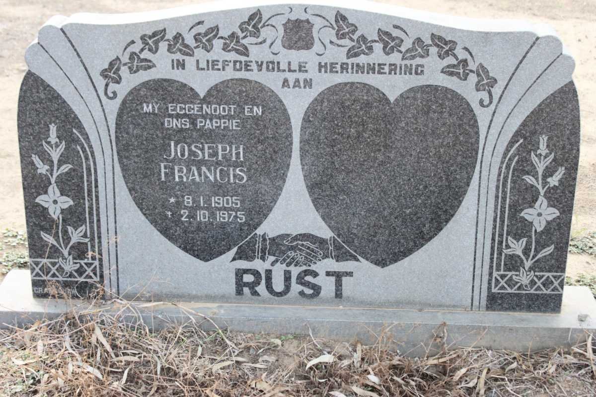 RUST Joseph Francis 1905-1975