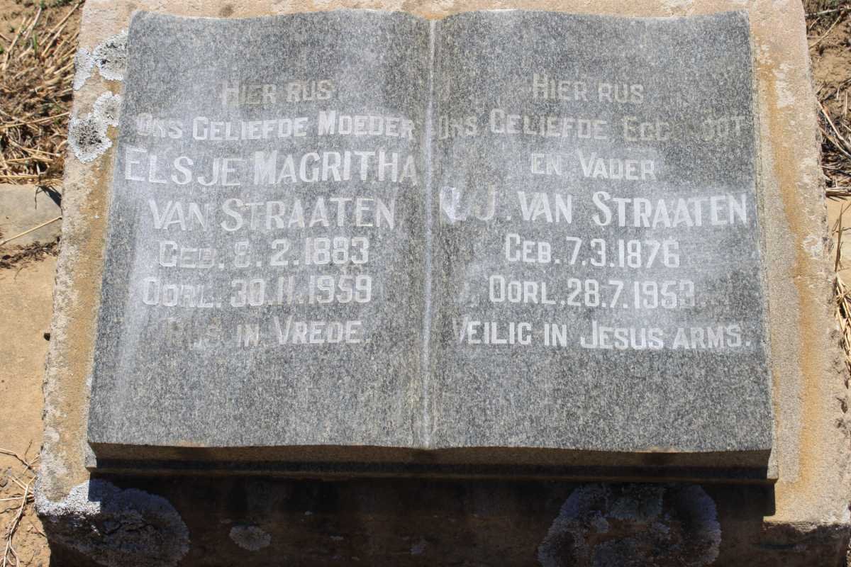 STRAATEN ?.J., van 1876-1953 &amp; Elsje Magritha 1883-1959