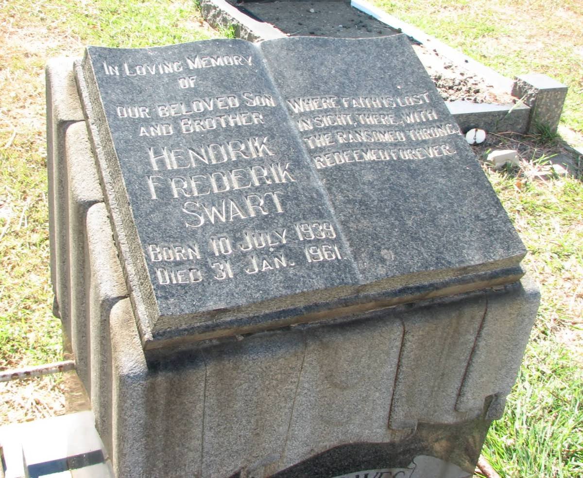 SWART Hendrik Frederik 1939-1961