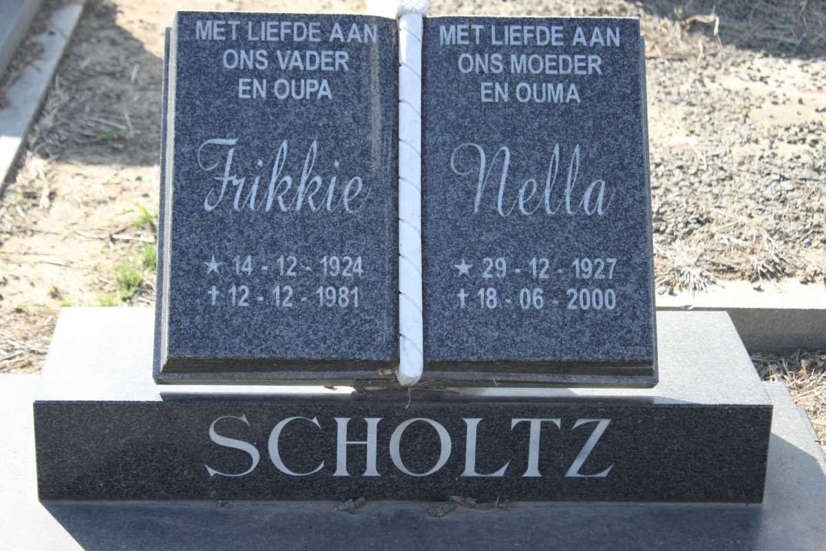 SCHOLTZ Frikkie 1924-1981 &amp; Nella 1927-2000