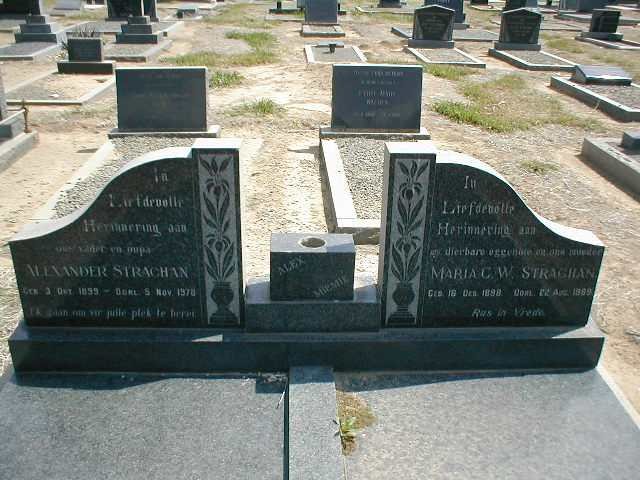 STRACHAN Alexander 1899-1978 &amp; Maria C.W. 1898-1989