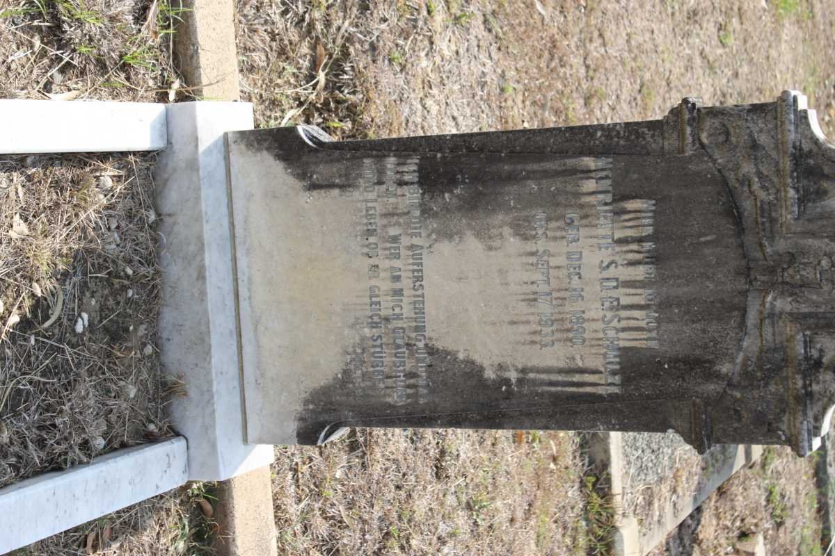 SCHULZE  Henriette S.D.E. 1890-1933