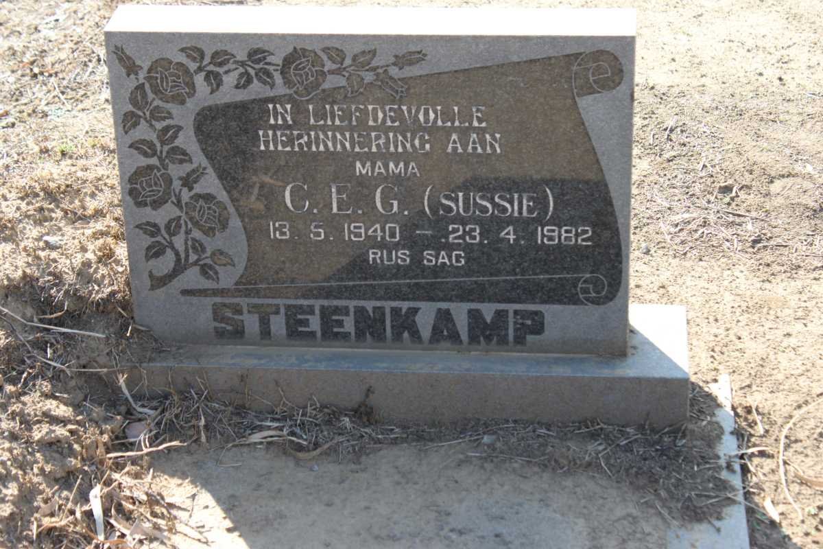 STEENKAMP C.E.G. 1940-1982