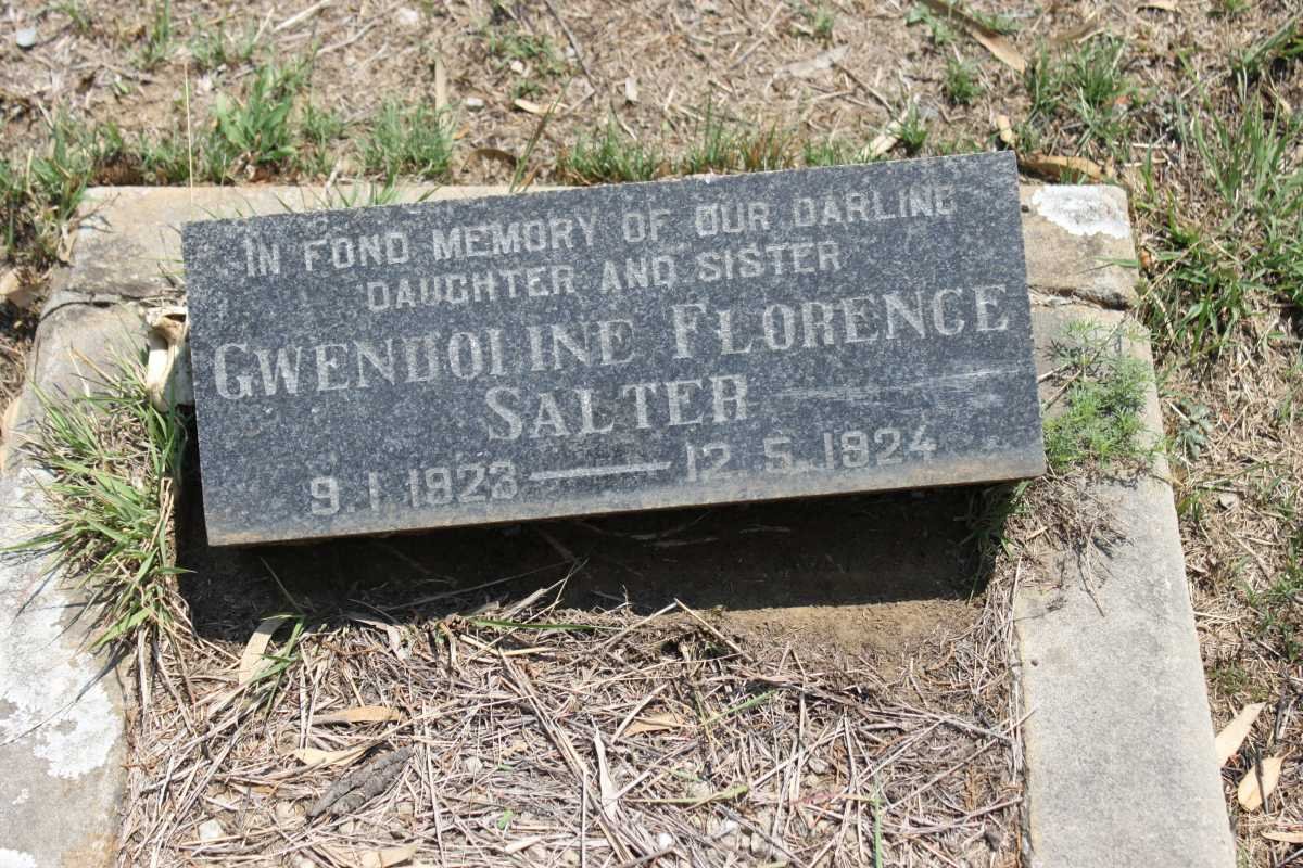 SALTER Gwendoline Florence 1923-1924
