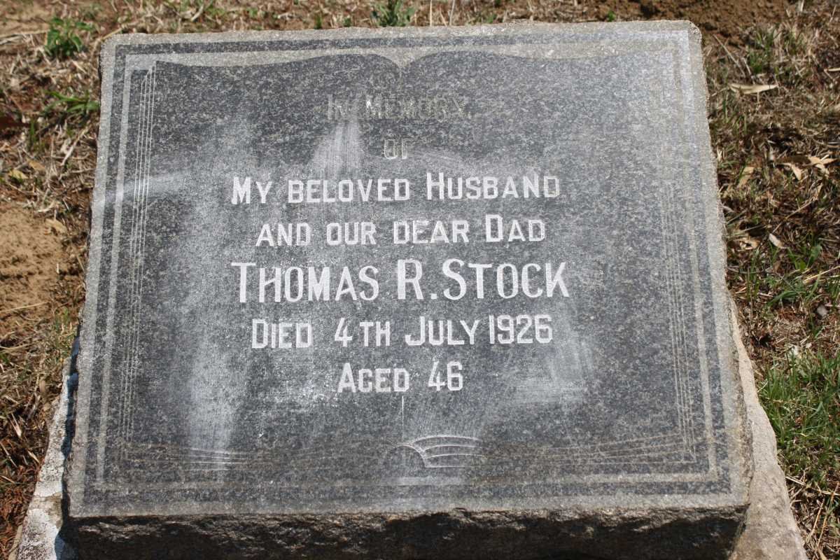 STOCK Thomas R. -1926
