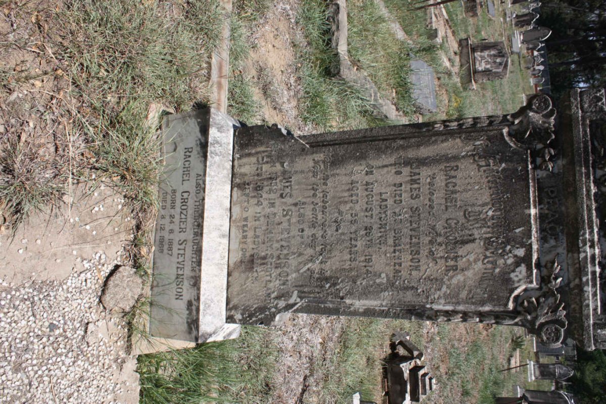 STEVENSON James 1862-1944 &amp; Rachel Crozier -1914 :: STEVENSON Rachel Crozier 1887-1968
