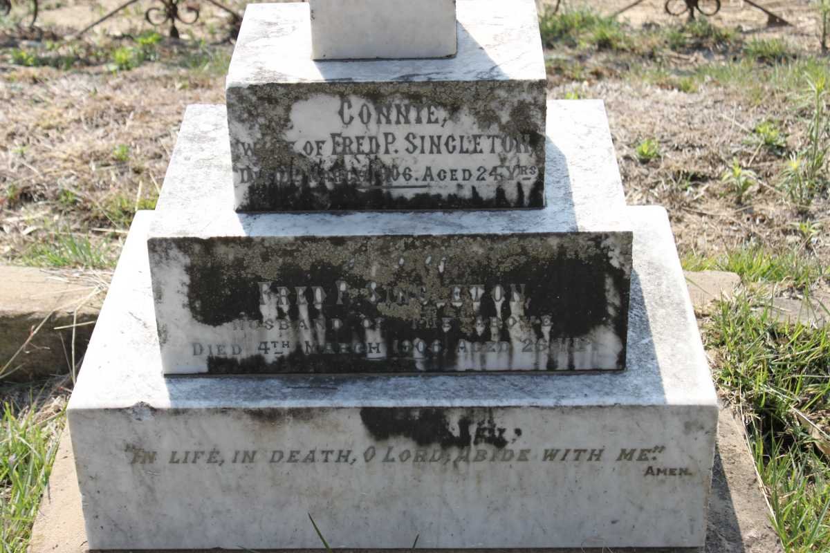 SINGLETON Fred P. -1906 &amp; Connie -1906