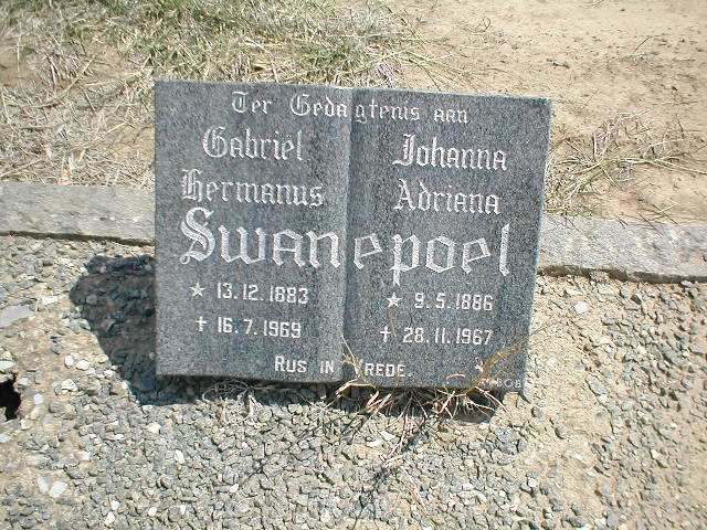 SWANEPOEL Gabriel Hermanus 1883-1969 &amp; Johanna Adriana 1886-1967