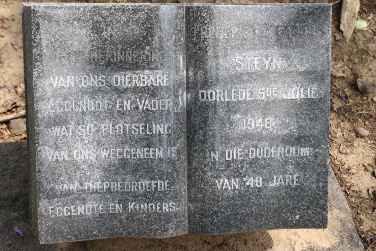 STEYN Frederick Pretorius -1948