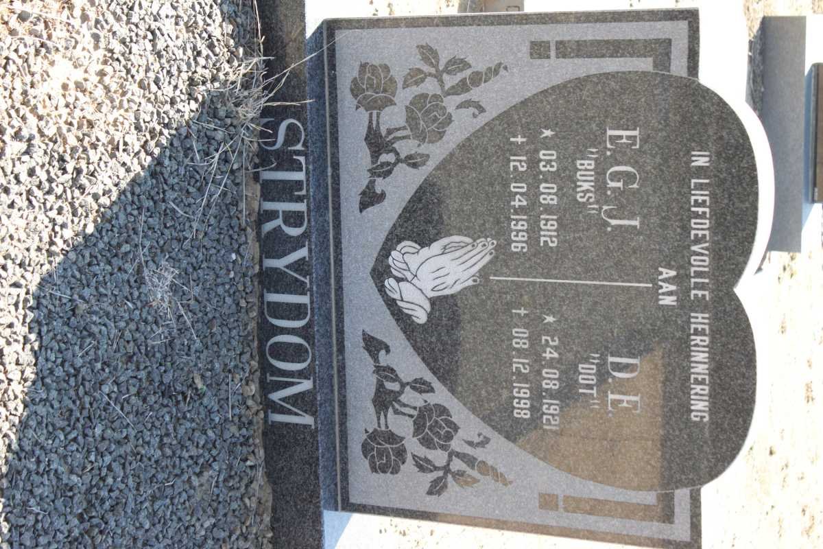 STRYDOM E.G.J. 1912-1996 &amp; D.E. 1921-1998