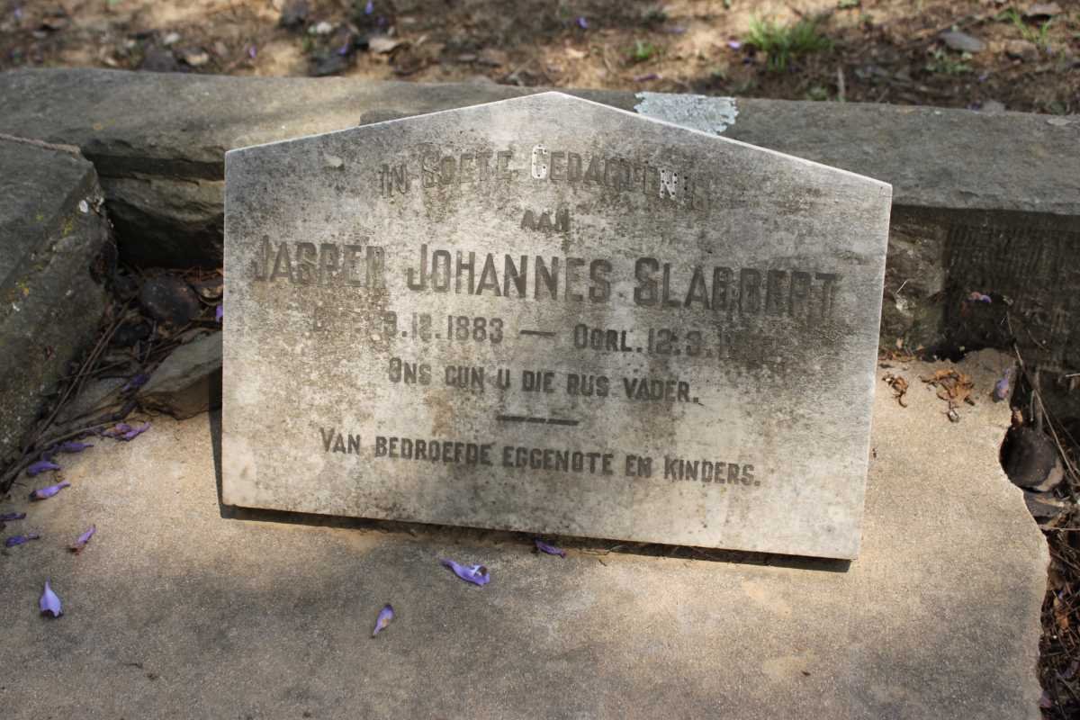SLABBERT Jasper Johannes 1883-1932