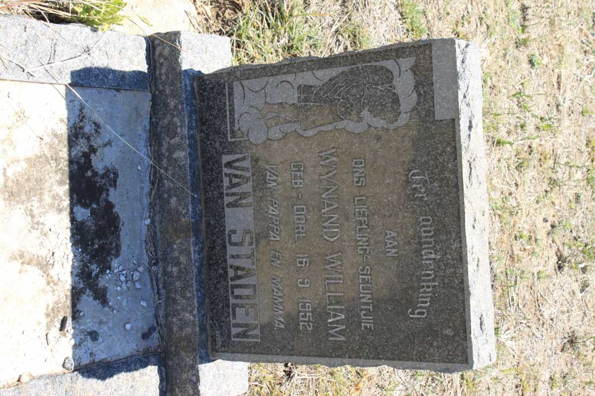 STADEN Wynand William, van 1952-1952 