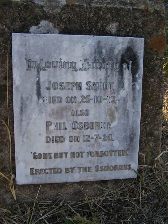 SMIDT Joseph -1923 :: OSBORNE Phil -1924