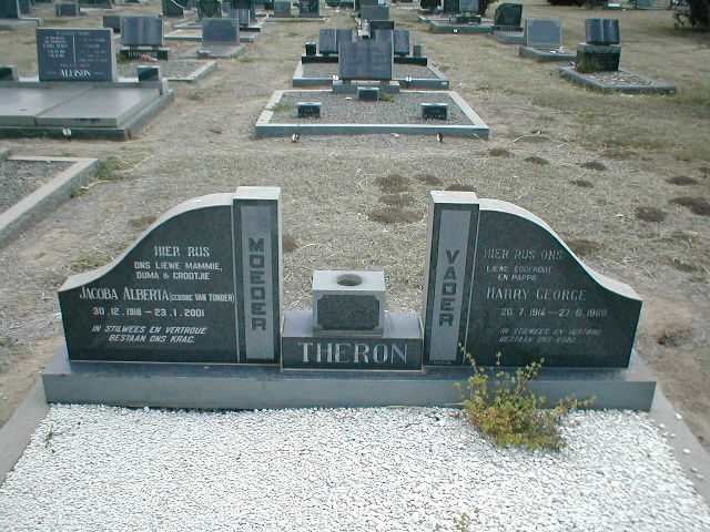 THERON Harry George 1914-1969 &amp; Jacoba Alberta VAN TONDER 1919-2001