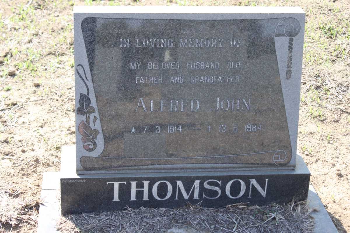 THOMSON Alfred John 1914-1984