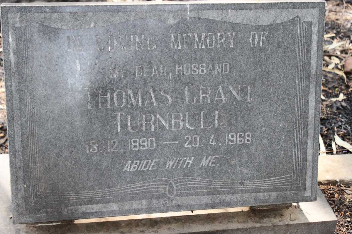 TURNBULL Thomas Grant 1890-1968