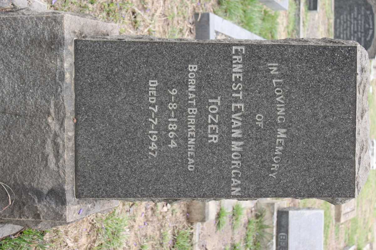 TOZER Ernest Evan Morgan 1864-1947