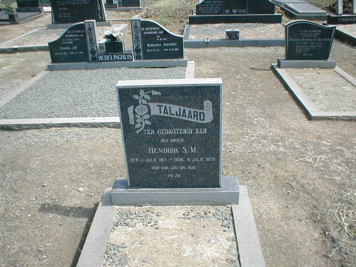 TALJAARD Hendrik S.M. 1917-1972