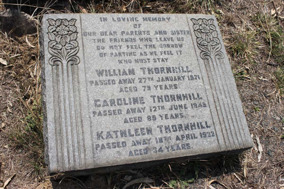 THORNHILL William -1921 &amp; Caroline -1949 :: THORNHILL Kathleen -1922
