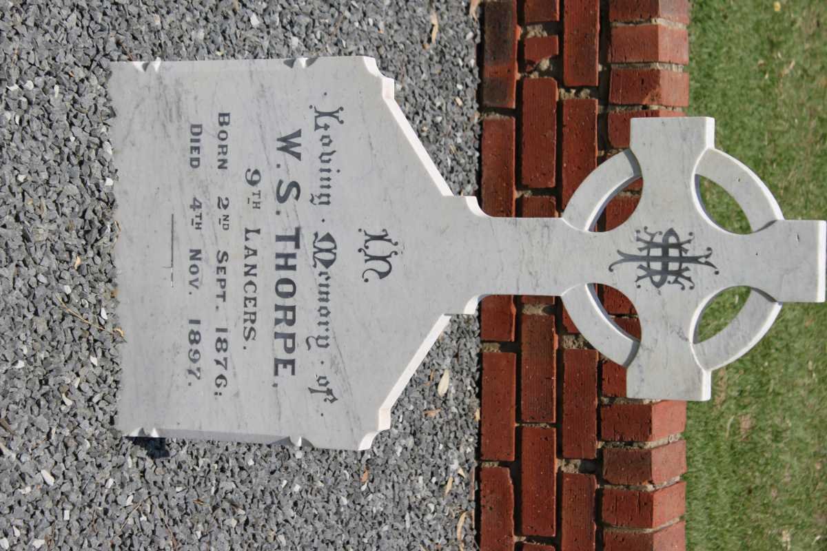 THORPE W.S. 1876-1897