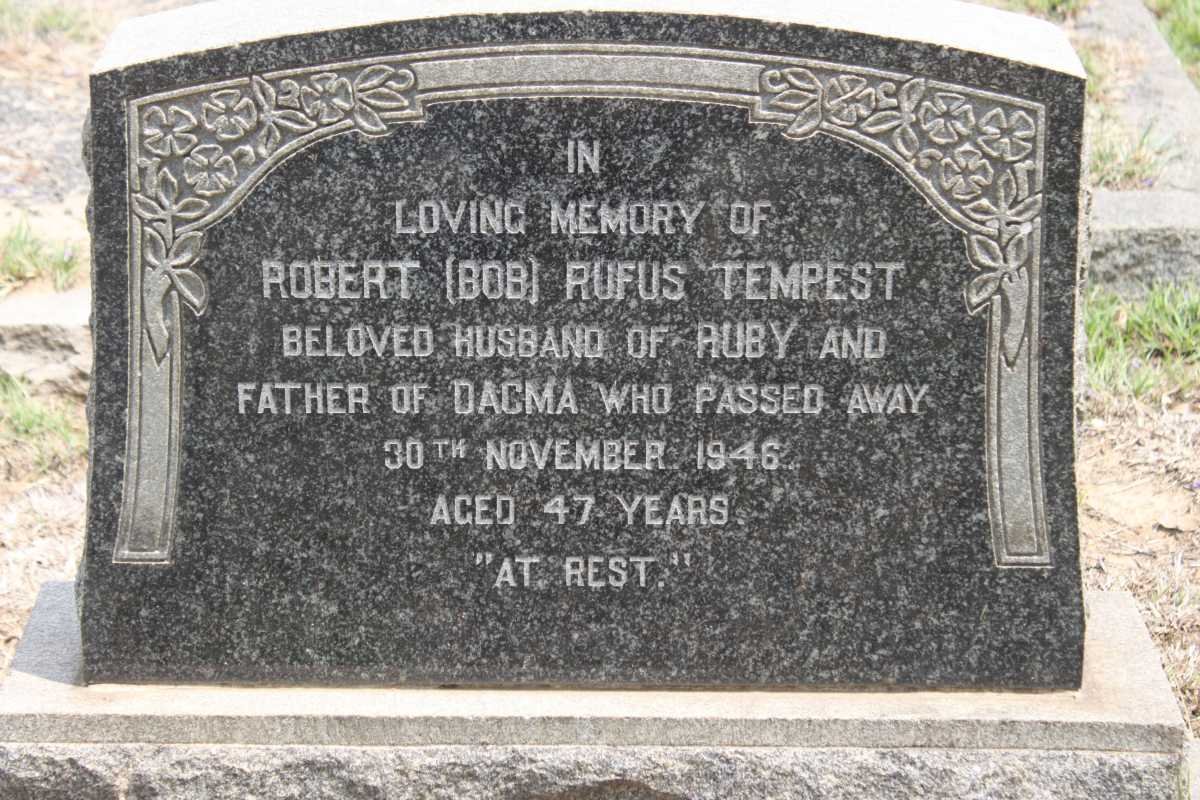 TEMPEST Robert Rufus -1946  