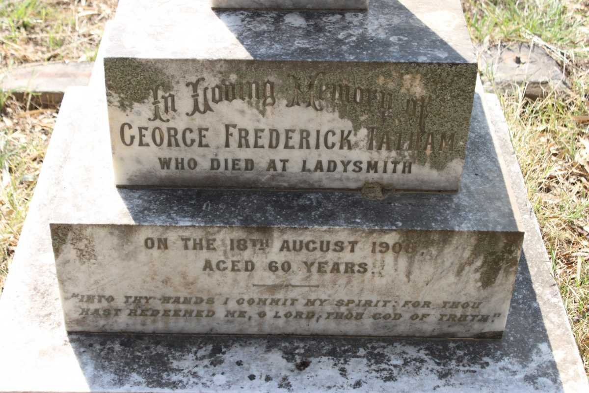 TATHAM George Frederick -1906
