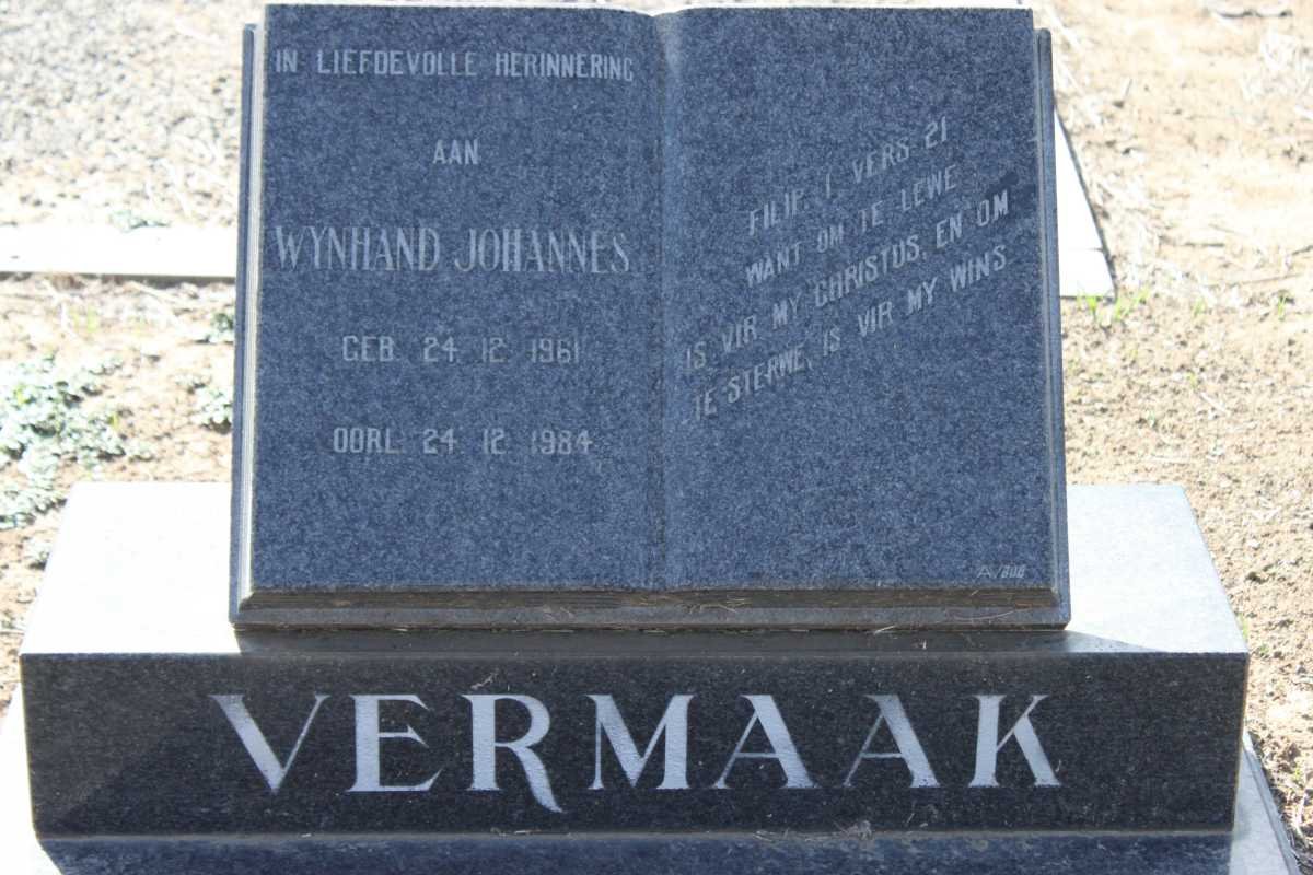 VERMAAK Wynhand Johannes 1961-1984