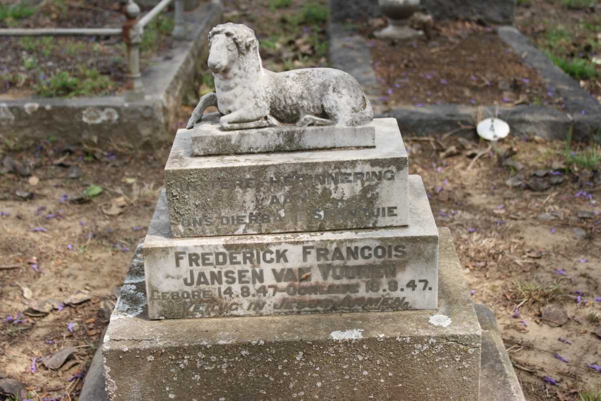 VUUREN Frederick Francois, Jansen van 1947-1947