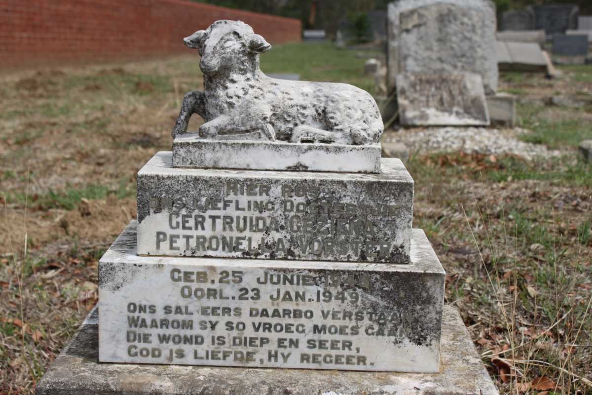 VORSTER Gertruida Gezina Petronella 1946-1949