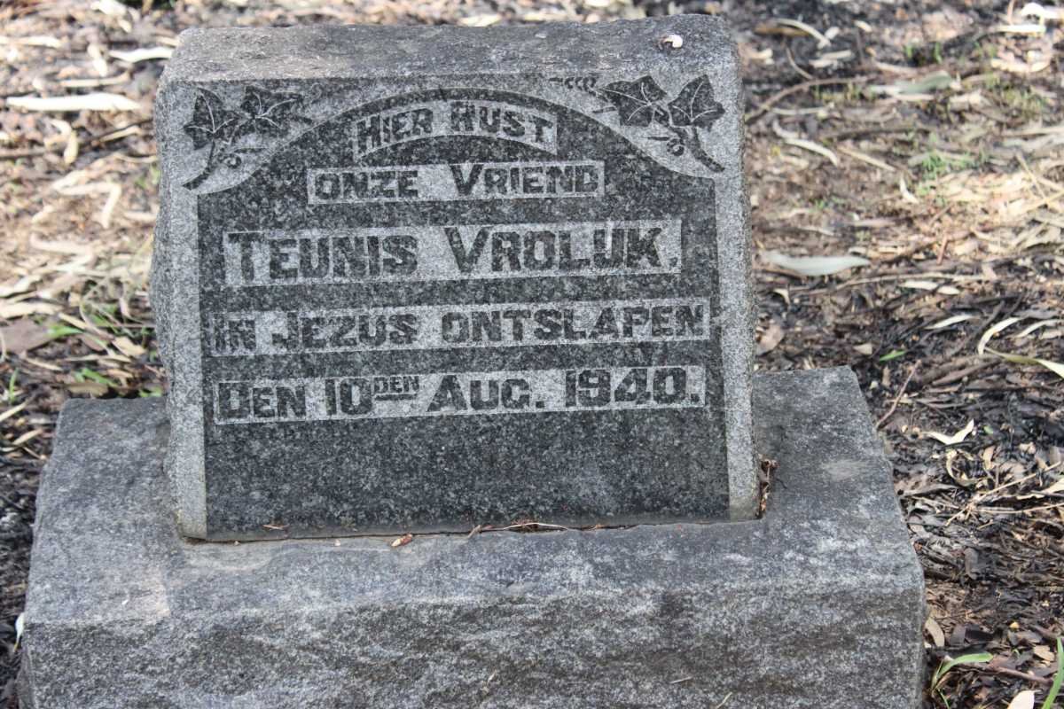 VROLUK Teunis -1940