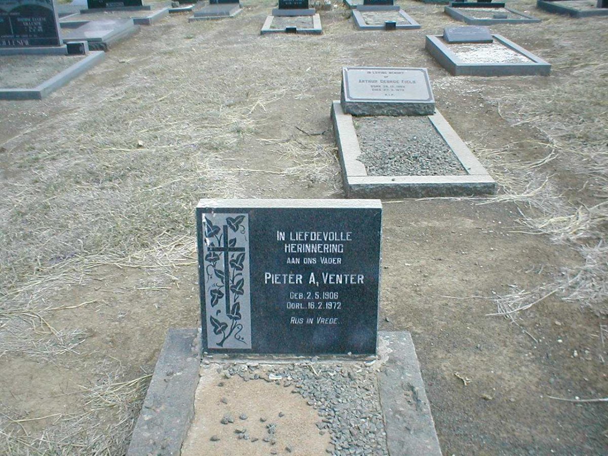 VENTER Pieter A. 1906-1972