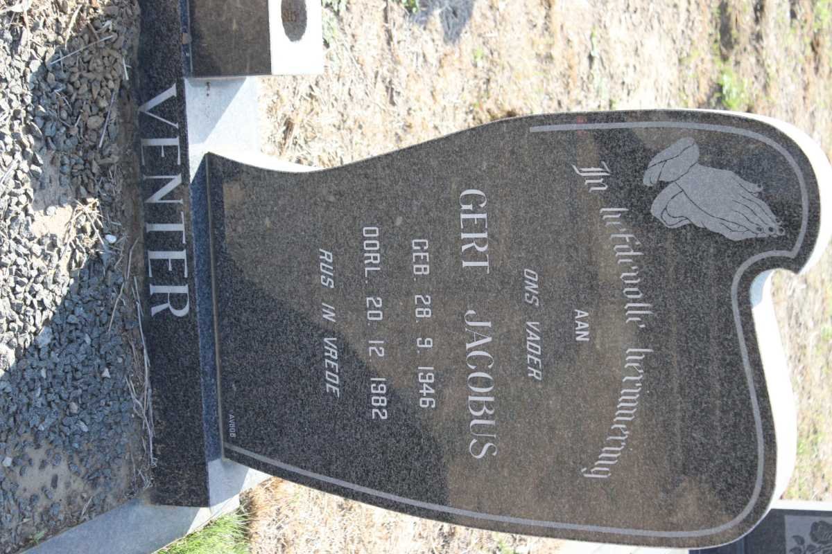 VENTER Gert Jacobus 1946-1982