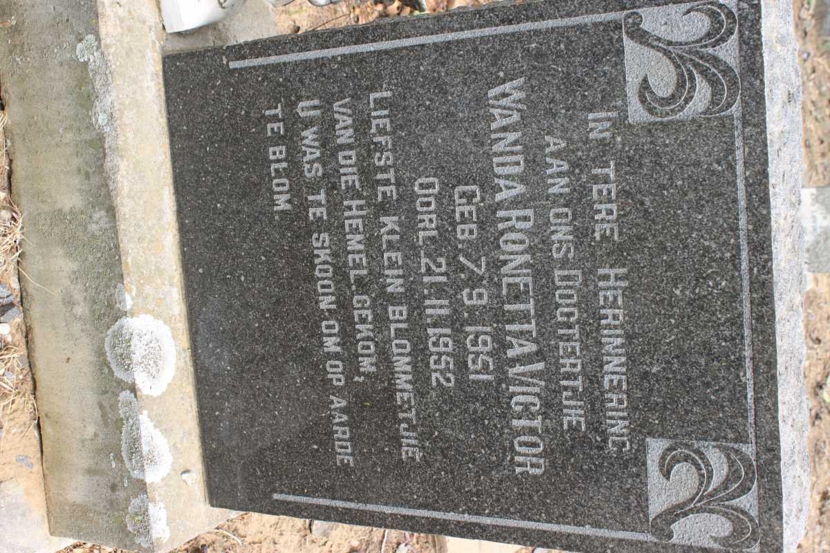 VICTOR Wanda Ronetta 1951-1952