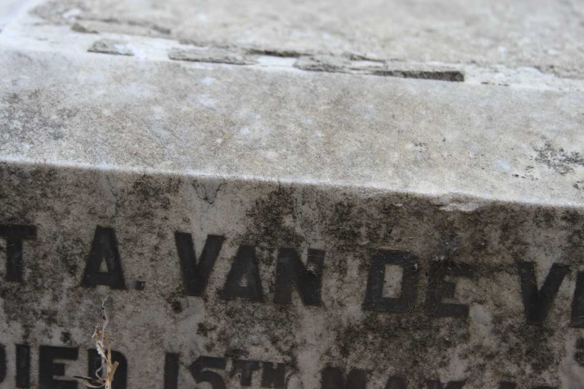 VENTER Gert A., van de   -1922