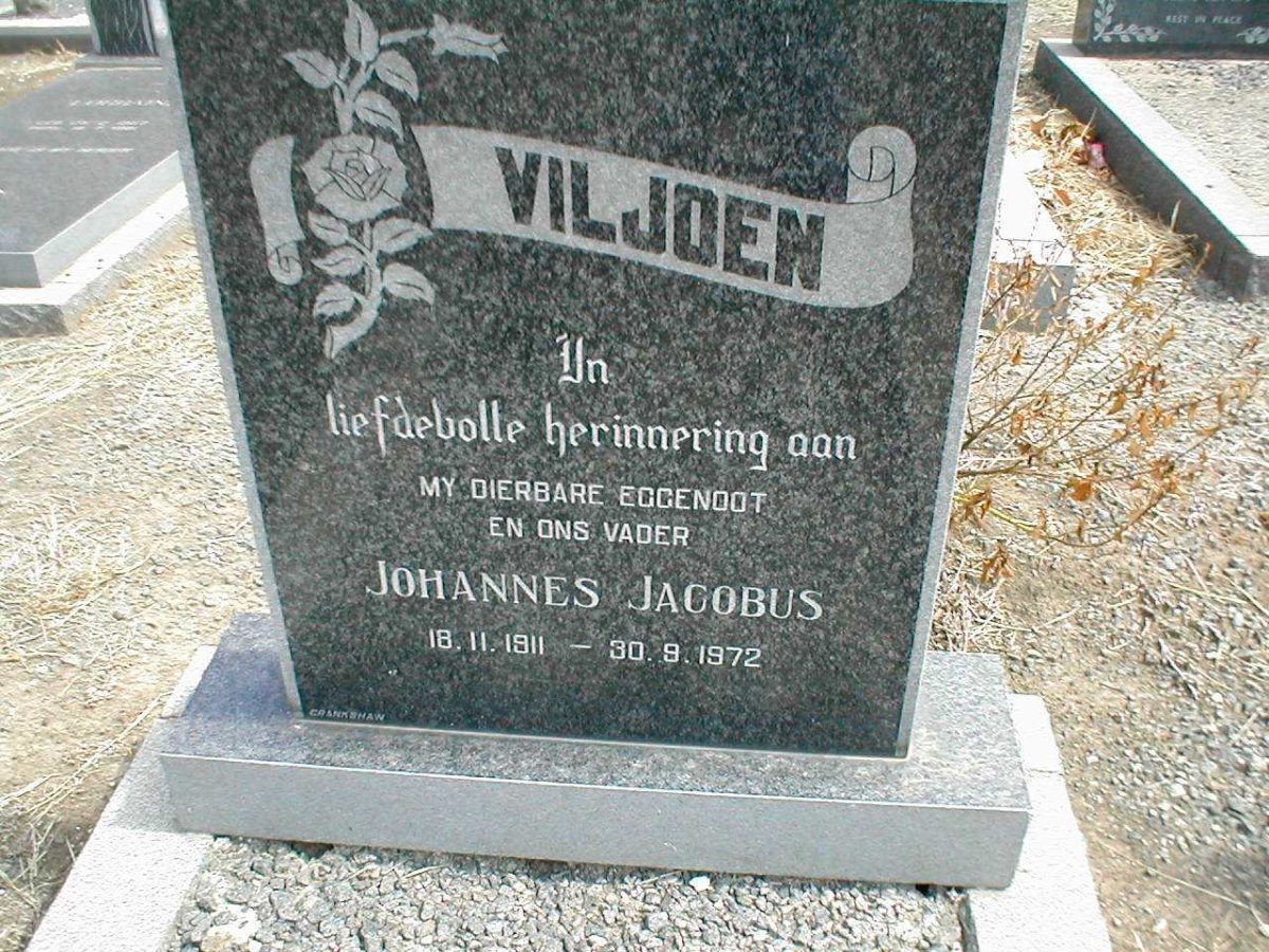 VILJOEN Johannes Jacobus 1911-1972