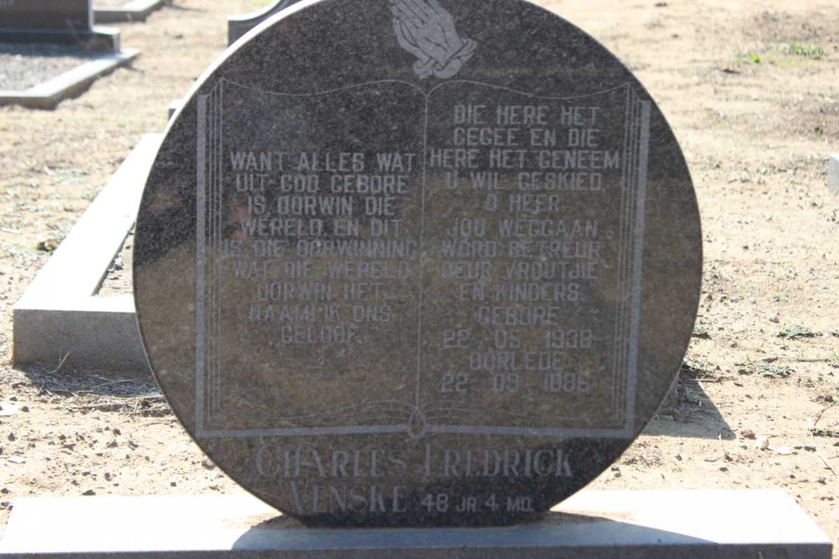 VENSKE Charles Fredrick 1938-1986