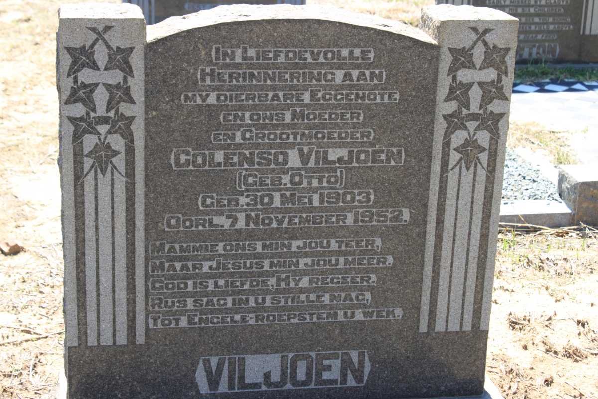 VILJOEN Colenso nee OTTO 1903-1952