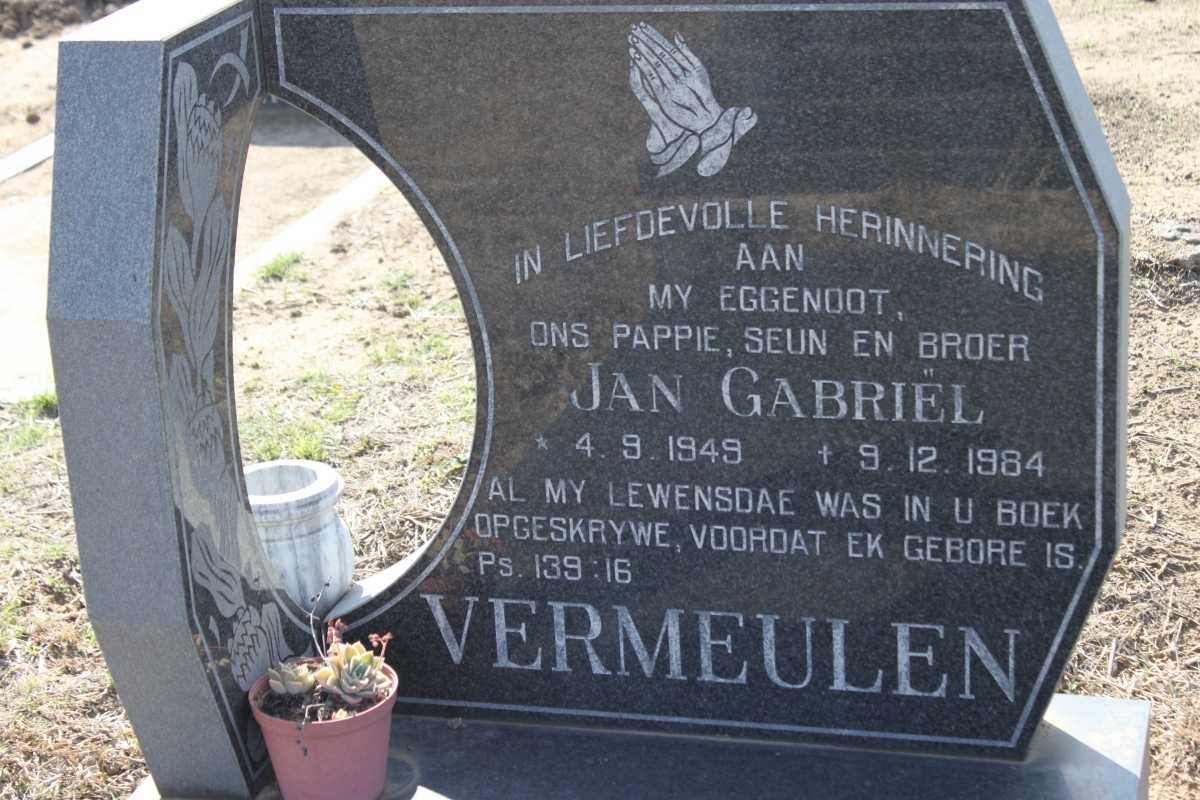 VERMEULEN Jan Gabriel 1949-1984