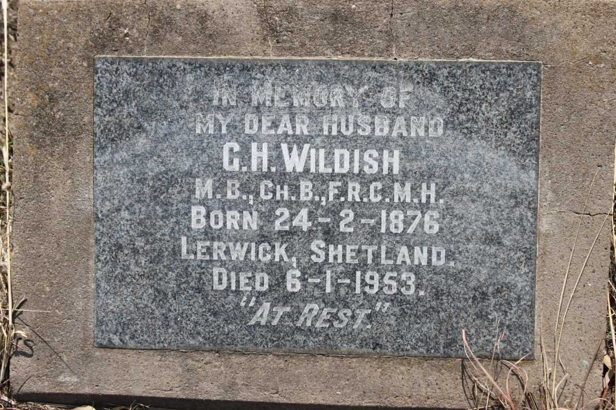 WILDISH G.H. 1876-1953
