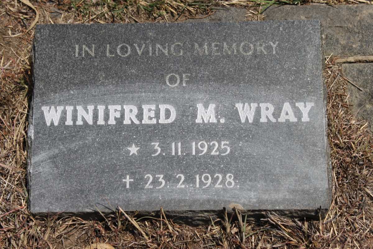 WRAY Winifred M. 1925-1928