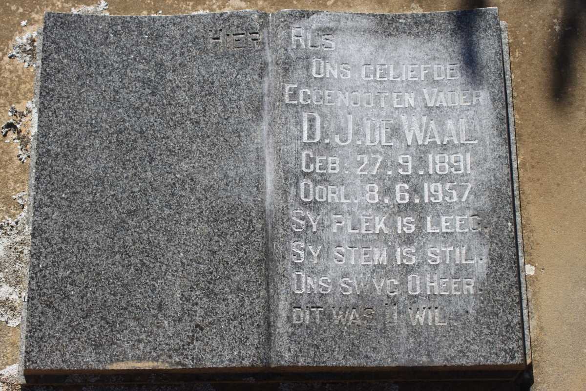 WAAL D.J., de 1891-1957