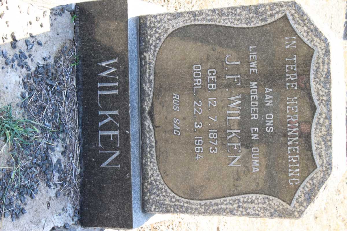 WILKEN J.F. 1873-1964