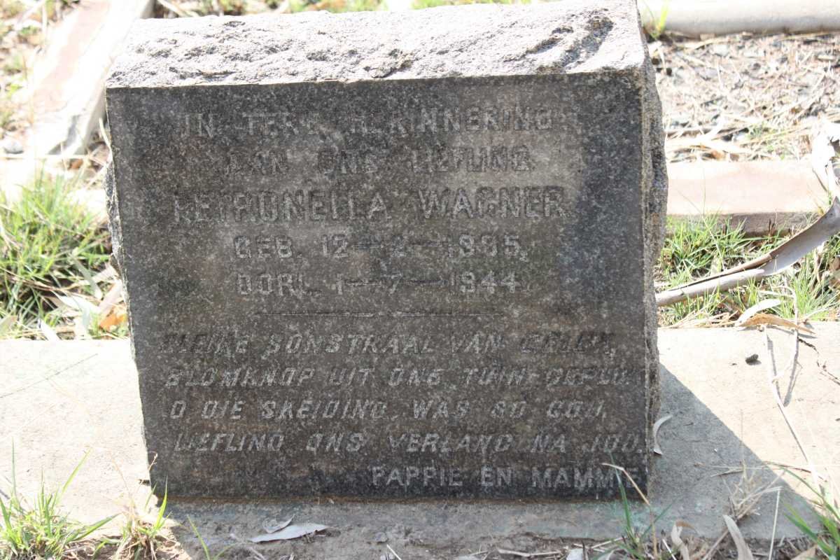 WAGNER Petronella 1885-1944