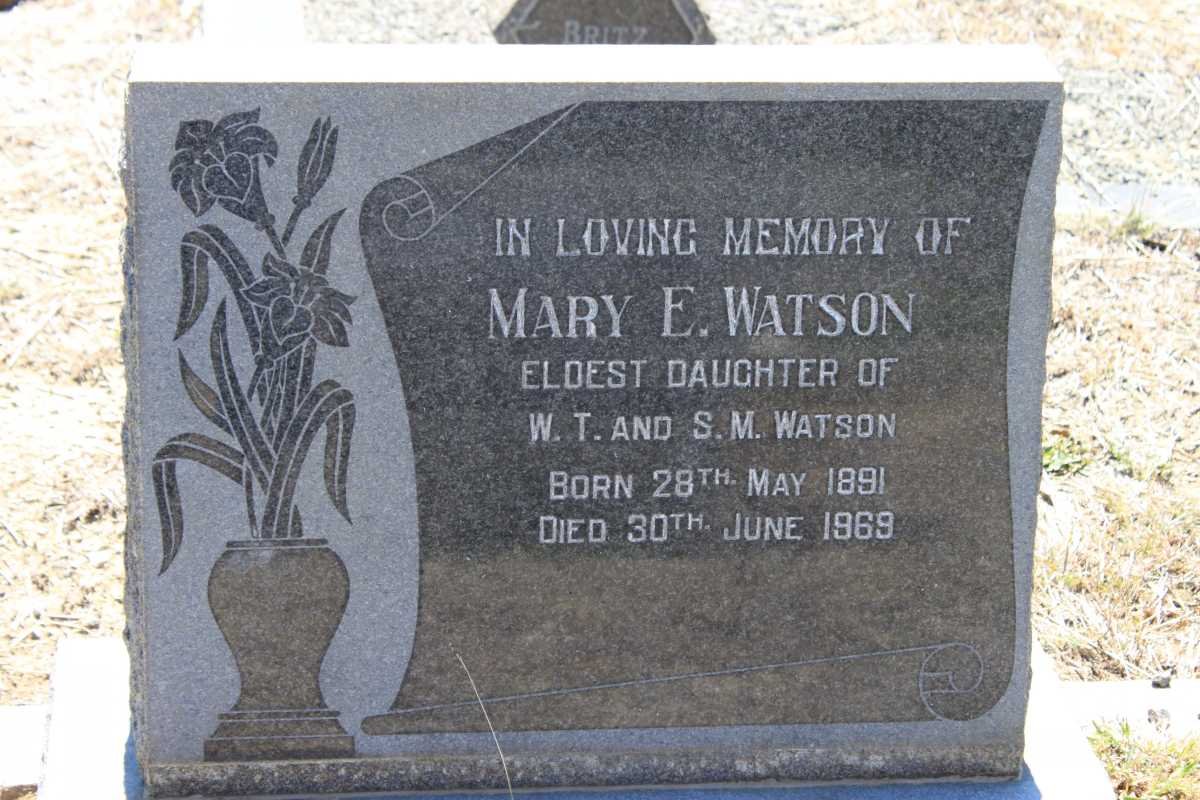 WATSON Mary E. 1891-1969