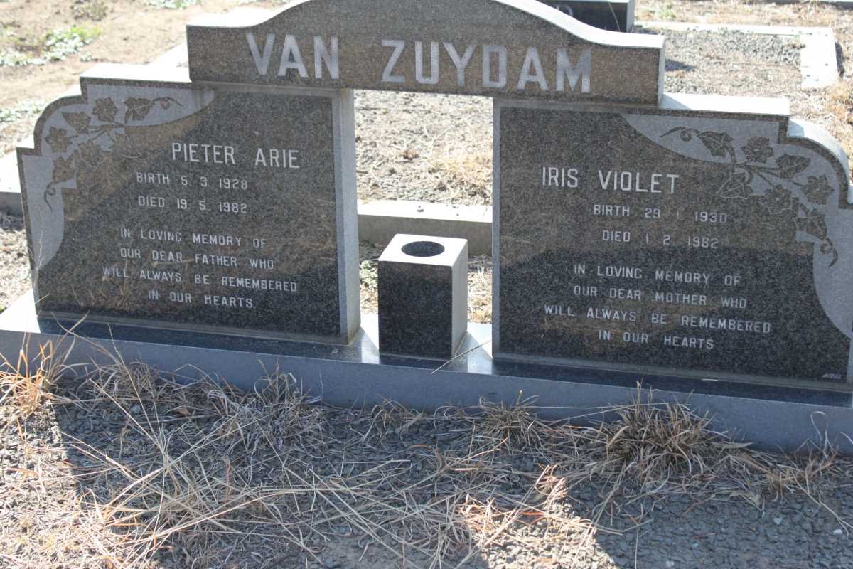 ZUYDAM Pieter Arie, van 1928-1982 &amp; Iris Violet 1930-1982