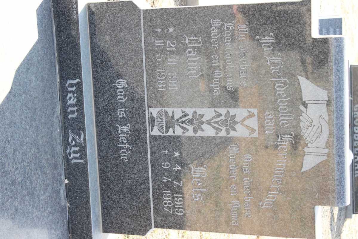 ZYL David, van 1911-1981 &amp; Bets 1919-1987